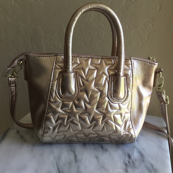 Metallic Rose Gold Betsy Johnson Crossbody - Picture 3 of 5